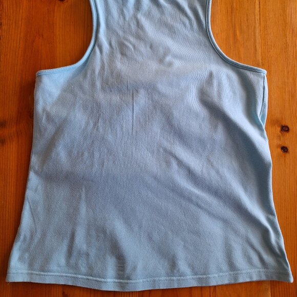 Vintage Victoria's Secret Keyhole Tank with Bralette-Light Blue - Picture 4 of 5